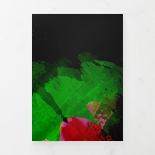 Verf voor abstracte waterverf 2 drieluik wenskaart (Cover)