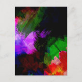 Verf voor abstracte waterverf 2 feestdagenkaart (Voorkant)