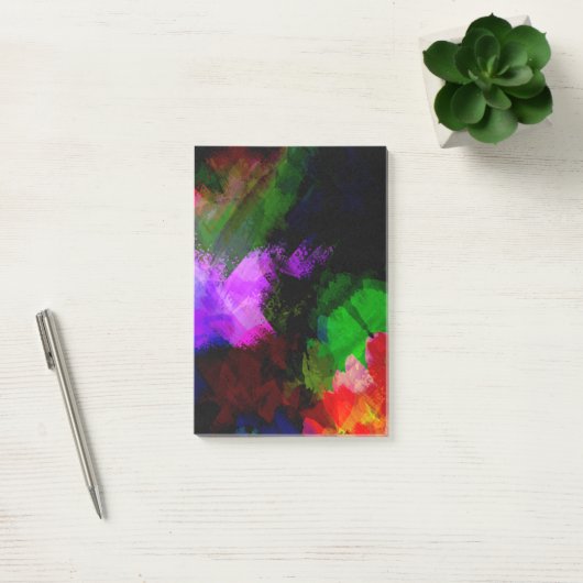 Verf voor abstracte waterverf 2 post-it® notes (Kantoor)