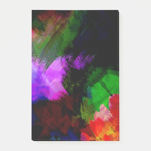 Verf voor abstracte waterverf 2 post-it® notes (Voorkant)