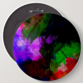 Verf voor abstracte waterverf 2 ronde button 6,0 cm (Voorkant /achterkant)