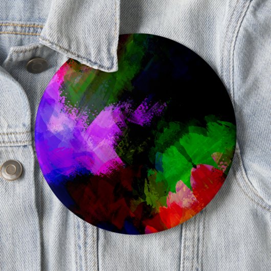 Verf voor abstracte waterverf 2 ronde button 6,0 cm (In situ)