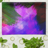 Verf voor abstracte waterverf 2 theedoek (Gevouwen)