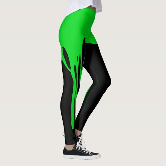 Verf voor groen overdrijven leggings (Rechts)