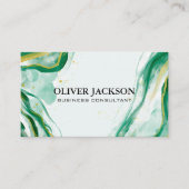 Verf voor groene artistieke Waterverf Visitekaartje (Voorkant)