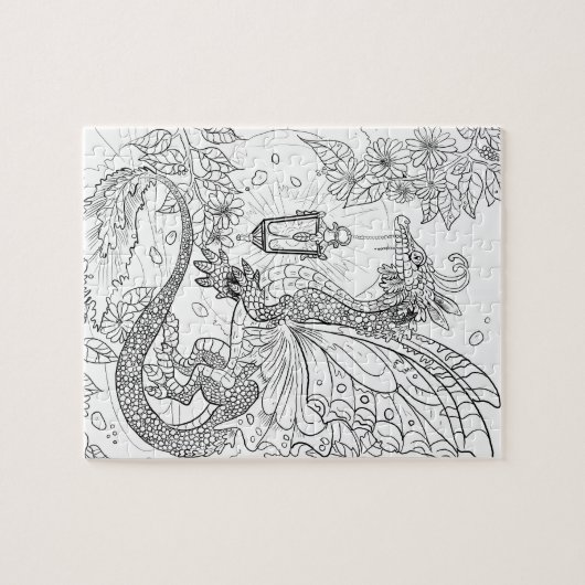 Verf voor tuinbouw Kleur uw eigen puzzel Legpuzzel (Horizontaal)