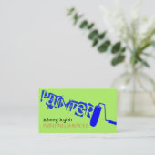 Verf voor verfschilderwerk voor kleurstoffen visitekaartje (Staand voorkant)