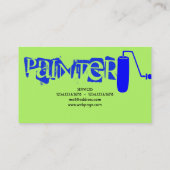 Verf voor verfschilderwerk voor kleurstoffen visitekaartje (Achterkant)