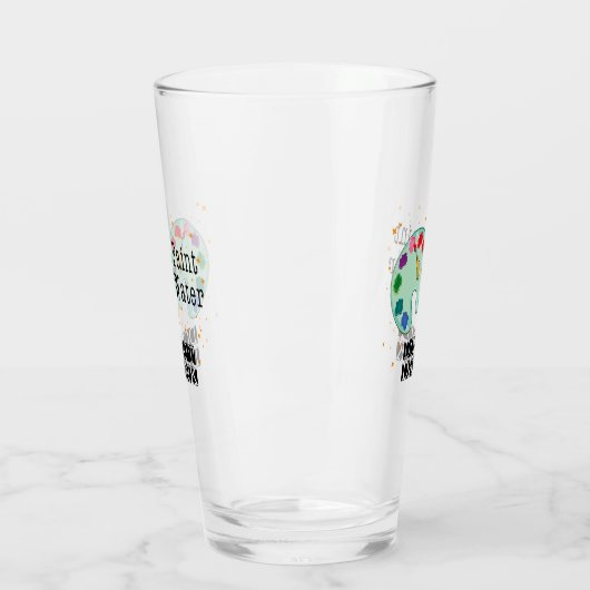 Verf water Drink niet Glas (Links)