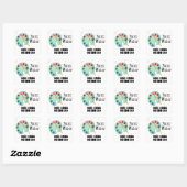 Verf water Drink niet Vierkante Sticker (Vel)