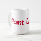 Verf water koffiemok (Voorkant links)