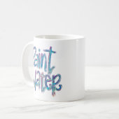 Verf water | Kunstgeschenk | Mok (Voorkant links)