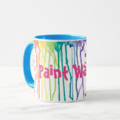 Verf water? Mok regenboogschijven (Voorkant links)