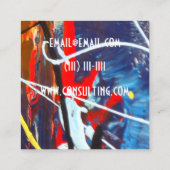 verf waterverf graffiti visitekaartje (Achterkant)