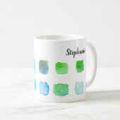 Verf Waterverf Kunstenaar Aangepast groen Koffiemok (Voorkant rechts)