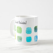 Verf Waterverf Kunstenaar Aangepast groen Koffiemok (Voorkant links)