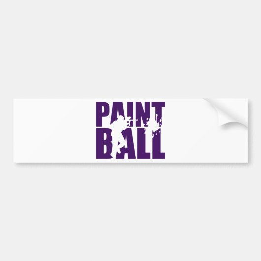 Verfbal Bumpersticker (Voorkant)