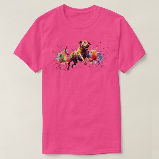 verfbal hond t-shirt (Design voorkant)