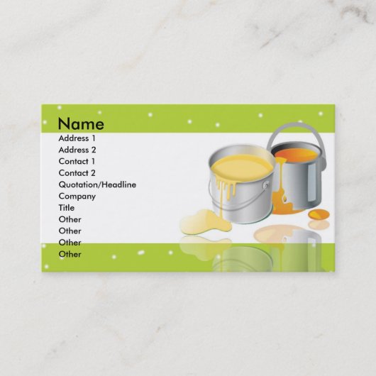 verfblik visitekaartje (Voorkant)