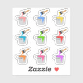 verfborstel emmers hobby renovatie dag planner sticker (Vel)