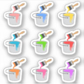 verfborstel emmers hobby renovatie dag planner sticker (Voorkant)