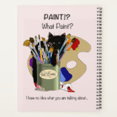 verfborstels pallet zwart kitten artiest planner (Achterkant)