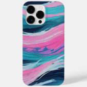 verfborstelslag Abstracte oceaangolven Neonkleur Case-Mate iPhone Case (Achterkant)