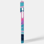 verfborstelslag Abstracte oceaangolven Neonkleur Case-Mate iPhone Case (Achterkant / Links)