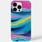 verfborstelslag Abstracte oceaangolven Neonkleur Case-Mate iPhone Case (Achterkant)