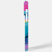 verfborstelslag Abstracte oceaangolven Neonkleur Case-Mate iPhone Case (Achterkant / Links)