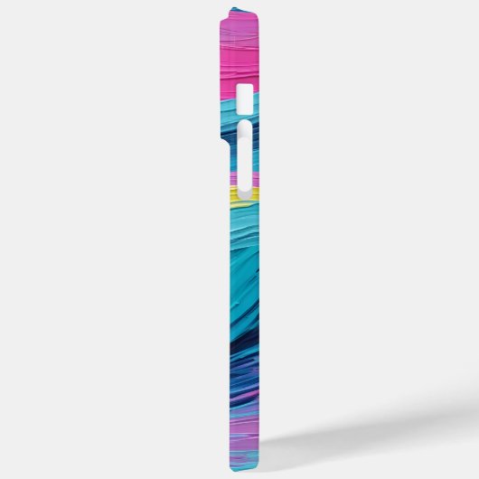 verfborstelslag Abstracte oceaangolven Neonkleur Case-Mate iPhone Case (Achterkant / Links)
