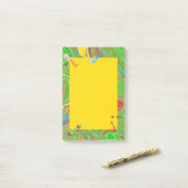 verfbuis verfborstel thema post-it® notes (Op bureau)