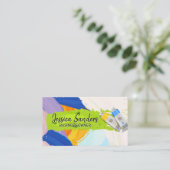 Verfbuizen | Groene Verf | Artisterie | Aquarel Visitekaartje (Staand voorkant)