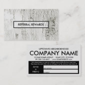 verfchipverwijzingsbeloningsprogramma aanbevelingskaartje (Voorkant / Achterkant)