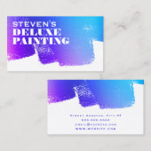 Verfdiensten blauw visitekaartje (Voorkant / Achterkant)