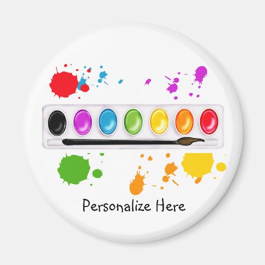 verfdoos met splatters magneet (Voorkant)