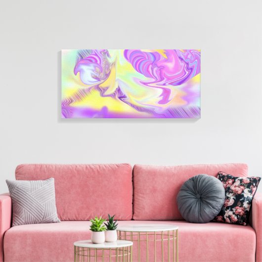 Verfdromen Verspreide schilderafdrukken Canvas Afdruk (Insitu (Woonkamer))