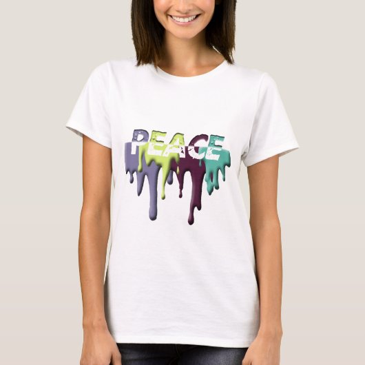 verfdruppel PEACE T-shirt (Voorkant)