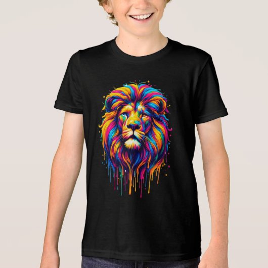 verfdruppelleeuw Tri-Blend shirt (Voorkant)