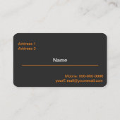 Verfdruppels Visitekaartje (Achterkant)