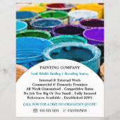 Verfemmers in meerdere kleuren, schilder en decora flyer (Voorkant)