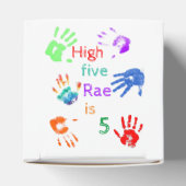 Verfhanddrukken Verjaardag met persoonlijke naam Bedankdoosjes (Bovenkant)