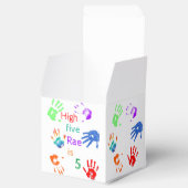 Verfhanddrukken Verjaardag met persoonlijke naam Bedankdoosjes (Geopend)