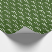 Verfijn cadeau voor donkergroen wit kerstcadeau cadeaupapier (Hoek)