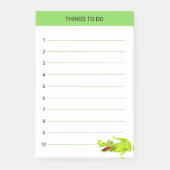Verfijn de fijne krokodillendingen die je op groen post-it® notes (Voorkant)