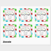 Verfijn en helder Label met kerstlicht (Vel)