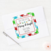 Verfijn en helder Label met kerstlicht (Envelop)