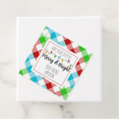 Verfijn en helder Label met kerstlicht (In situ)