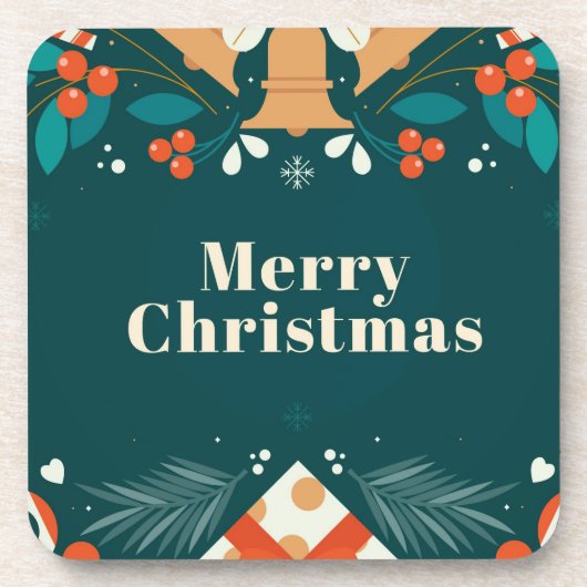 Verfijn en helder, modern nieuwjaar bier onderzetter (Voorkant)