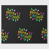 *~* Verfijn heldere AP44 Neon kerstlampjes Cadeaupapier (Vlak)